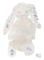 © Kate Schelter LLC 2024 | Bunny Liberty Print Blue Green by Kate Schelter