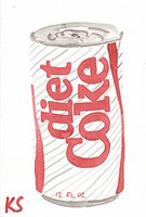 © Kate Schelter LLC 2024 | DIET COKE CAN STRIPES by Kate Schelter
