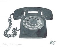 © Kate Schelter LLC 2024 | ROTARY PHONE BLACK by Kate Schelter