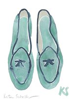 © Kate Schelter LLC 2024 | BELGIAN SHOES TEAL NAVY PIPING by Kate Schelter
