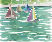 © Kate Schelter LLC 2024 | Paris Toy Boats Luxembourg Gardens by Kate Schelter