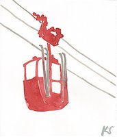 © Kate Schelter LLC 2024 | Red Gondola wires by Kate Schelter