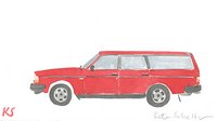 © Kate Schelter LLC 2024 | RED VOLVO 24O WAGON by Kate Schelter