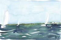 © Kate Schelter LLC 2024 | Rhodes Regatta White Sails 1 by Kate Schelter