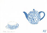 © Kate Schelter LLC 2024 | RUSSIAN TEA POT AND CUP by Kate Schelter